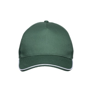 ON™ Cotton 5-panel baseball cap, contrasting sandwich visor Velcro closure
