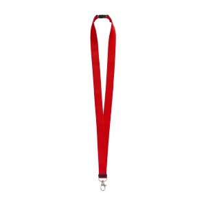 ON™ Recycled polyester R-PET lanyard with carabiner and safety hook