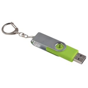 ON™ Rotatable, 4 GB, rubberised ABS/metal pen drive. Upload on request with delivery in 2 week