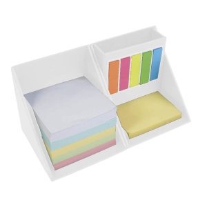 ON™ Sticky note holder and cubic cardboard penholder