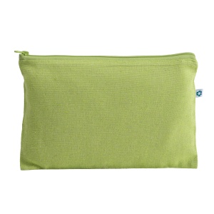 ON™ Recycled cotton beauty case 150 g/m2, with zipper.