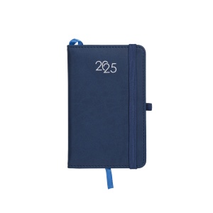 ON™ Weekly diary 2025 with recycled PU cover with edge stitching and pen holder