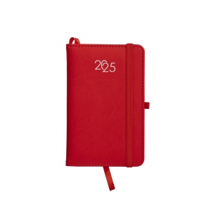 ON™ Weekly diary 2025 with recycled PU cover with edge stitching and pen holder