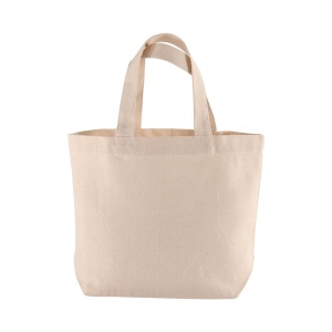 ON 120 g/m2 cotton shopping bag, short handles and bottom gusset - Img 2