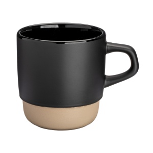 ON 320 ml ceramic mug. Stackable. With matte exterior and glossy interior - Img 13