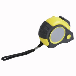 ON ABS 3-metre quick-release tape measure with lock button, rubber grip and belt clip