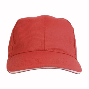 ON Cotton/polyester 6-panel cap with sandwich visor and adjustable velcro strap - Img 2