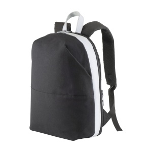 ON DEMI CANVAS Rucsac pentru laptop din pânză cu inserții/curele din piele ecologică de înaltă vizibilitate - Img 1