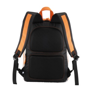 ON DEMI CANVAS Rucsac pentru laptop din pânză cu inserții/curele din piele ecologică de înaltă vizibilitate - Img 4