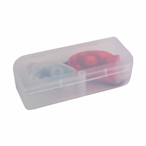 ON Double LED plastic bicycle lights, one with white light and one with red light