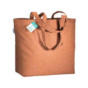 ON Geantă de cumpărături din bumbac reciclat de 190 g/m2, cu mânere lungi și clin - Img 5