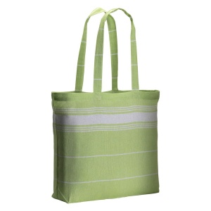 ON Geantă de cumpărături tip fouta din bumbac 180 g/m2, cu mânere lungi