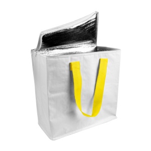 ON Geantă frigorifică din PP laminat 120 g/m2, mânere colorate, închidere cu fermoar - Img 10