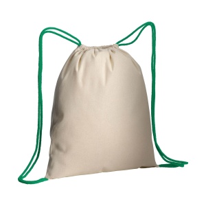 ON Natural cotton drawstring backpack with colored corners - Img 4