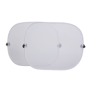 ON Pereche de parasolare auto pliabile, cu 4 ventile, antireflexie, cu carcasă din PVC