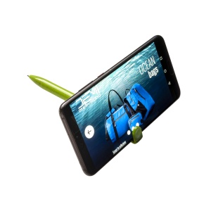 ON PP and wheat straw twist pen with mobile phone stand - Img 7