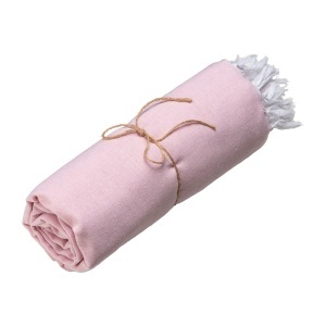 ON Recycled cotton beach towel 150 g/m2. Melange effect and fringes - Img 4
