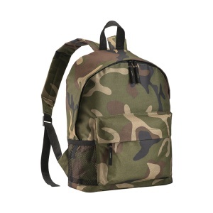 ON Rucsac camuflaj din poliester 600D cu 3 buzunare (un buzunar lateral din plasă). Buzunar reglabil pentru umeri.