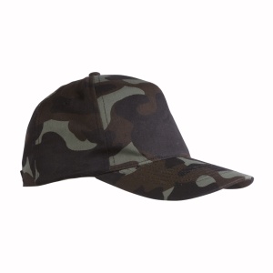 ON Șapcă camuflaj din bumbac cu 5 panouri și curea velcro reglabilă