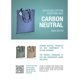 ON Șorț neutru din bumbac reciclat de 280 g/m2, cu emisii reduse de carbON - Img 4