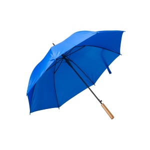 ON Umbrelă de golf cu deschidere automată, mâner din lemn, ramă metalică și ramă din fibră de sticlă