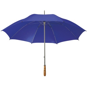 ON Umbrelă de golf cu tijă din oțel și mâner drept din lemn