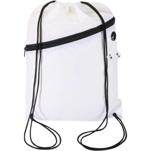 Oriole RPET drawstring bag with zipped front pocket 5L - Img 11