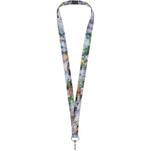 PF™ Addie recycled PET lanyard with safety breakaway
