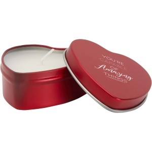 PF™ Blissful heart-shaped tin candle with vanilla aroma - Img 7