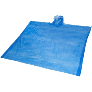 PF™ Mayan recycled plastic disposable rain poncho with storage pouch