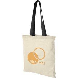 PF™ Nevada geantă tote din bumbac 100 g/m² cu mânere colorate 7L - Img 1