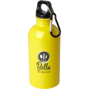 PF™ Oregon sticlă de apă 400 ml din oțel inoxidabil simplu perete certificat RCS cu carabină - Img 14