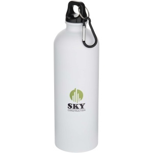 PF™ Oregon sticlă de apă mată 750 ml simplu perete din oțel inoxidabil reciclat RCS cu carabină - Img 5