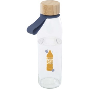 PF™ Porto sticlă de apă 500 ml din sticlă cu mâner din silicon și capac din bambus - Img 8