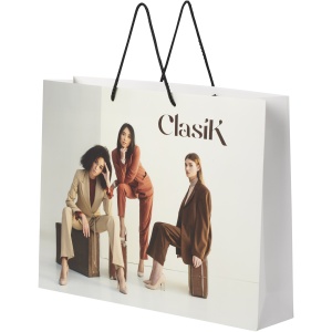 PF™ Handmade 170 g/m2 integra paper bag with plastic handles - XX large