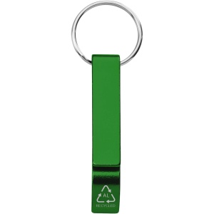 PF™ Tao RCS recycled aluminium bottle and can opener with keychain