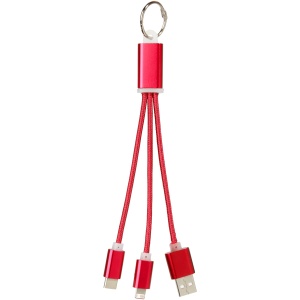 PF Metal 3-in-1 charging cable with keychain - Img 3