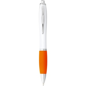 PF Nash ballpoint pen with white barrel and coloured grip (black ink) - Img 8
