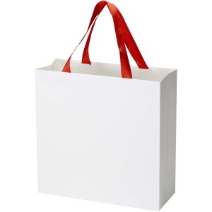PF Smartfold 230 g/m2 paper bag with ribbon handles and matt lamination - 31 x 12 x 31 cm - Img 8