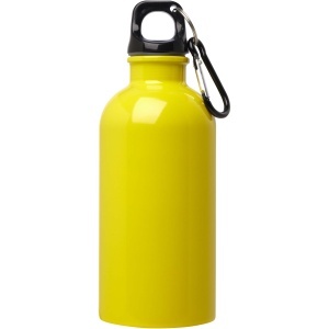 PF Sticlă de apă Oregon 400 ml din oțel inoxidabil cu perete simplu, certificată RCS, cu carabină