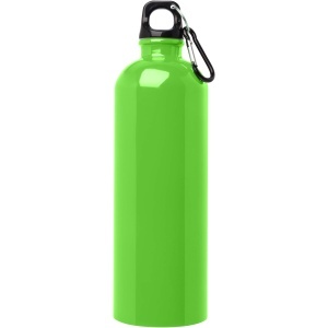 PF Sticlă de apă Oregon 400 ml din oțel inoxidabil cu perete simplu, certificată RCS, cu carabină