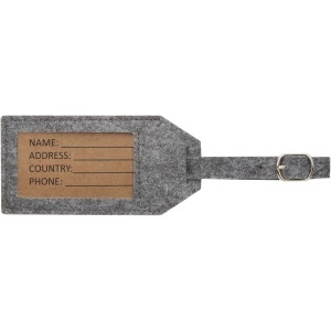 PF Tie luggage tag