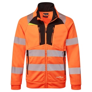 PW Hanorac cu fermoar și guler tip pâlnie DX4 Hi-Vis - Img 1