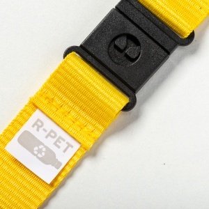 Recycled polyester R-PET lanyard with carabiner and safety hook - Img 6