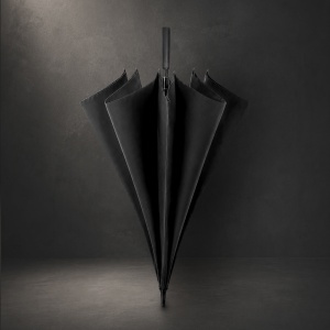 Rimea - Umbrella Pongee 190T. Fibreglass Ribs and Pole 30". Automatic. Windproof. Pongee Pouch Included