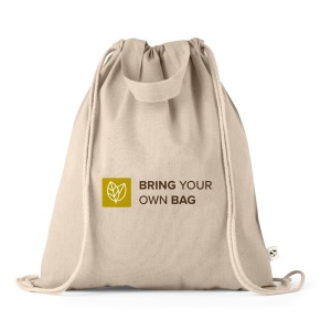 RISSANI. Drawstring bag with recycled cotton (70%) and polyester (30% rPET) (140 g/m²) - Img 10