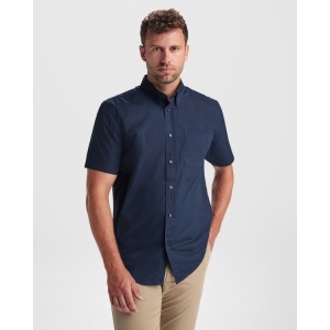RO CĂMAȘĂ CU MÂNECĂ SCURTĂ AIFOS - 65% poliester / 35% bumbac, poplin, 130 g/m². - Img 9