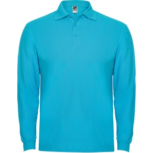 RO TRICOU POLO CU MÂNECI LUNGI ESTRELLA - 100% bumbac, punct pique, 220 g/m².Culoarea gri melanj 58: 85% bumbac / 15% vâscoză. - Img 7