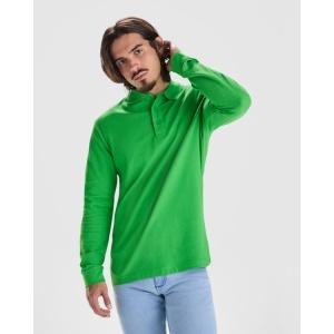 RO TRICOU POLO CU MÂNECI LUNGI ESTRELLA - 100% bumbac, punct pique, 220 g/m².Culoarea gri melanj 58: 85% bumbac / 15% vâscoză. - Img 14
