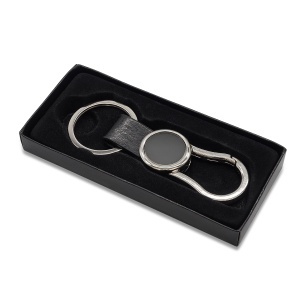Royal LEO metal carabiner keyring